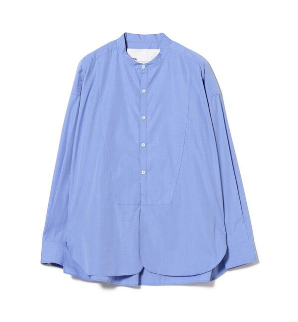 Demi-Luxe BEAMS 「TICCA / ノーカラー ビブヨーク シャツ」|シャツ・ブラウス|
