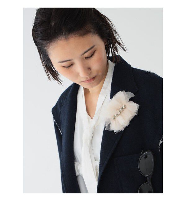 BEAMSBOY「maturely / フリル スタッズ コサージュ クリップ」|その他|