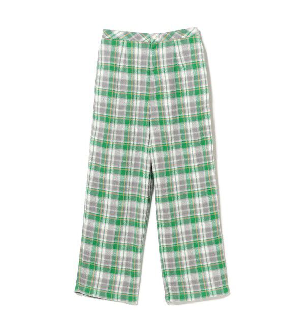 BEAMSBOY「ワーク チェック イージーパンツ」|チノ|