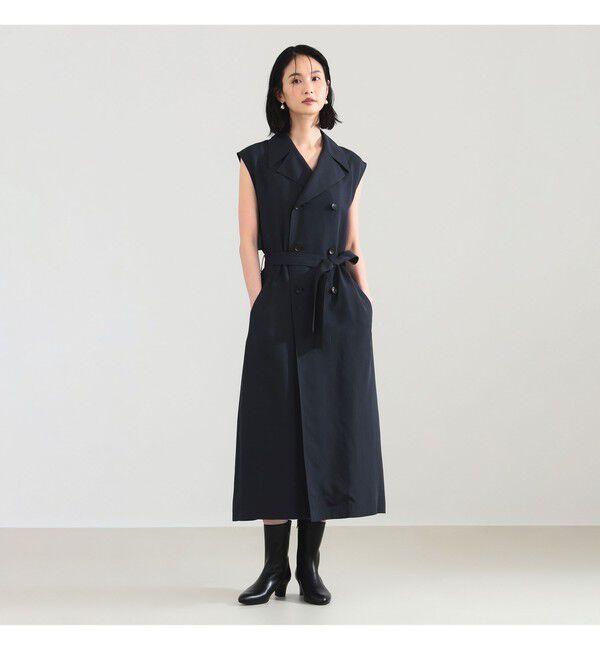 Demi-Luxe BEAMS 「ノースリーブ ロングトレンチ ワンピース」|ワンピース|