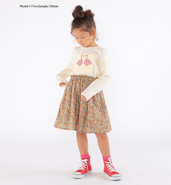 SHIPS KIDS「SHIPS KIDS:100～130cm / リバティ スカート」|フレア|