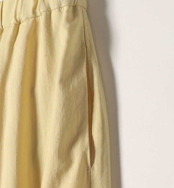 SHIPS any「SHIPS any:〈洗濯機可能〉リネン ミックス パネル ギャザー スカート」|スカート|