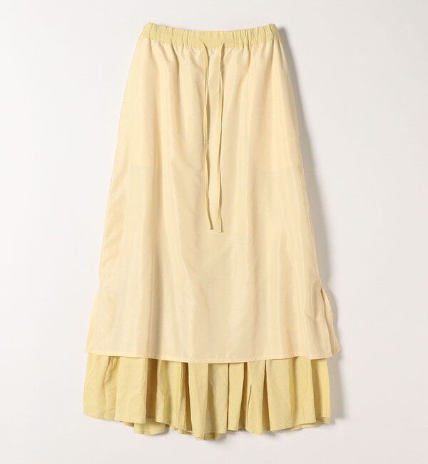 SHIPS any「SHIPS any:〈洗濯機可能〉リネン ミックス パネル ギャザー スカート」|スカート|