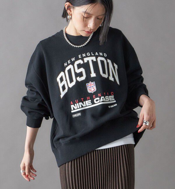 SHIPS for women「SHIPS NINE CASE:ボストン スウェット」|スウェット・ジャージ|ブラック