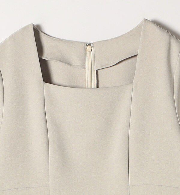 quaranciel「quaranciel:〈洗濯機可能〉ダブルクロス スクエアネック ロング ワンピース（セットアップ対応）」|ワンピース|