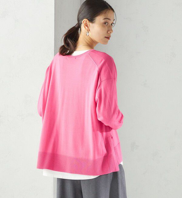 SHIPS for women「〈手洗い可能〉14G ウォッシャブル クルーネック ニット プルオーバー」|ニット・セーター|