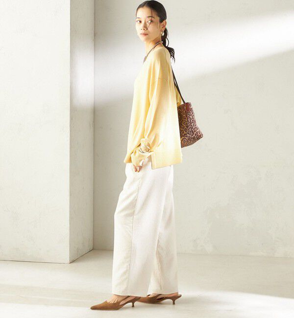 SHIPS for women「〈手洗い可能〉14G ウォッシャブル クルーネック ニット プルオーバー」|ニット・セーター|