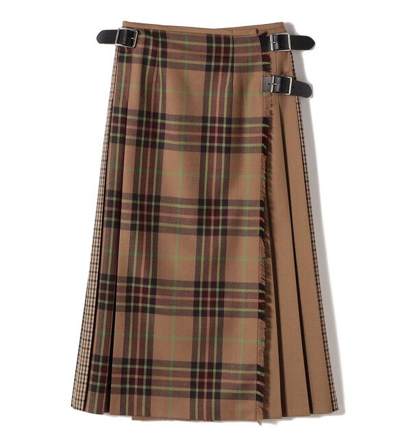 SHIPS for women「ONEIL OF DUBLIN:パッチワーク ロング キルト」|スカート|キャメル