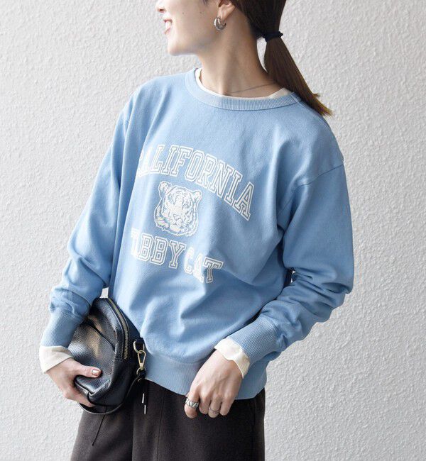 SHIPS any「Mixta:〈洗濯機可能〉ラグラン ロゴ クルーネック プルオーバー」|スウェット・ジャージ|