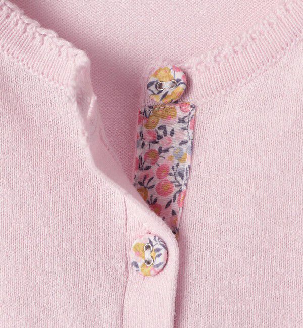 SHIPS KIDS「SHIPS KIDS:100～130cm / リバティ ボタン カーディガン」|カーディガン|