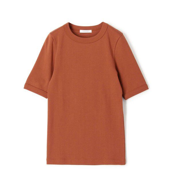 MACPHEE「シルキージャージー ハーフスリーブプルオーバー」|Tシャツ・カットソー|47 ブラウン