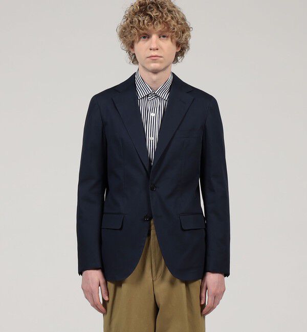 TOMORROWLAND MENS「コットンポリエステル シングルブレステッド2Bジャケット」|テーラードジャケット|