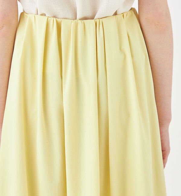 Ballsey「ラッシュストレッチ タックギャザースカート」|フレア|