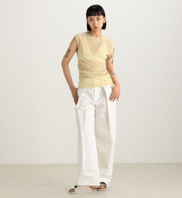 Edition「ツイストシアー ノースリーブトップス」|Tシャツ・カットソー|