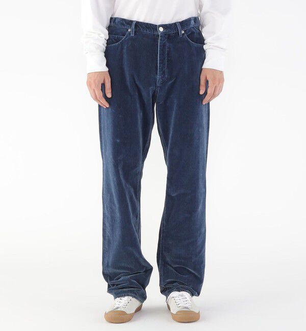 GALERIE VIE「ベルベットインディゴ ストレートパンツ」|チノ|
