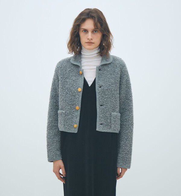 MACPHEE「ムートン ショートジャケット」|カーディガン|