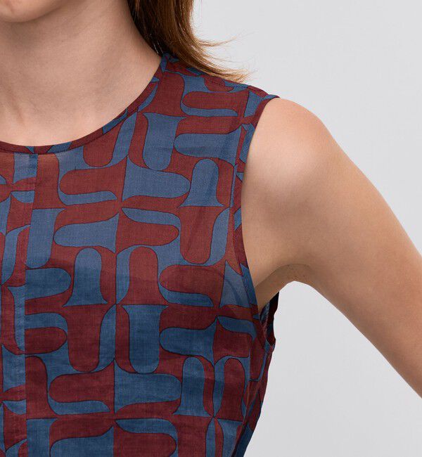 BACCA「コットンオーガンジープリント ロングワンピース」|ワンピース|