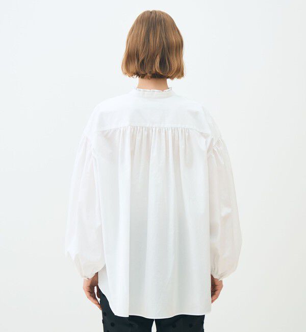 TOMORROWLAND collection「ホワイトコンビネーション ボザムチュニックブラウス」|シャツ・ブラウス|