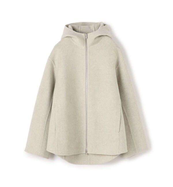 GALERIE VIE「ウールカシミヤダブルフェイス フーデッドショートコート」|その他|13 ライトグレー