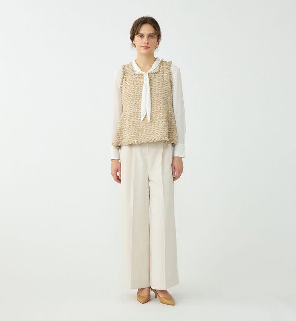 Ballsey「ぺぺローニツイード 2-wayフレアトップス」|ベスト・ジレ|