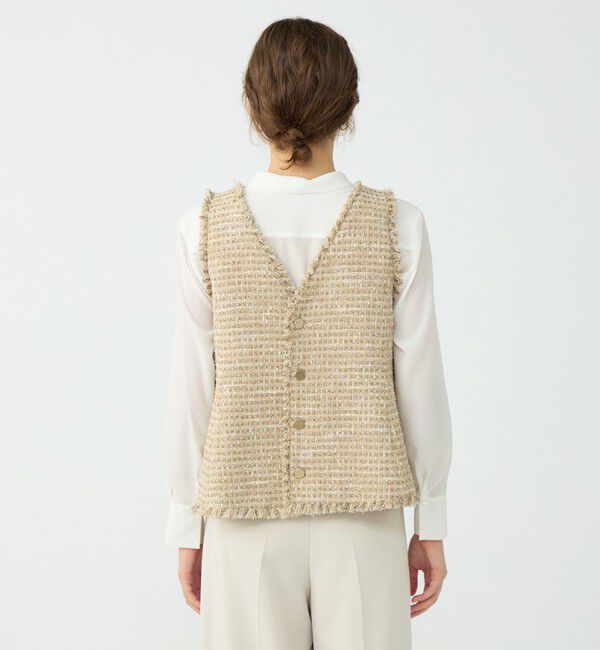 Ballsey「ぺぺローニツイード 2-wayフレアトップス」|ベスト・ジレ|