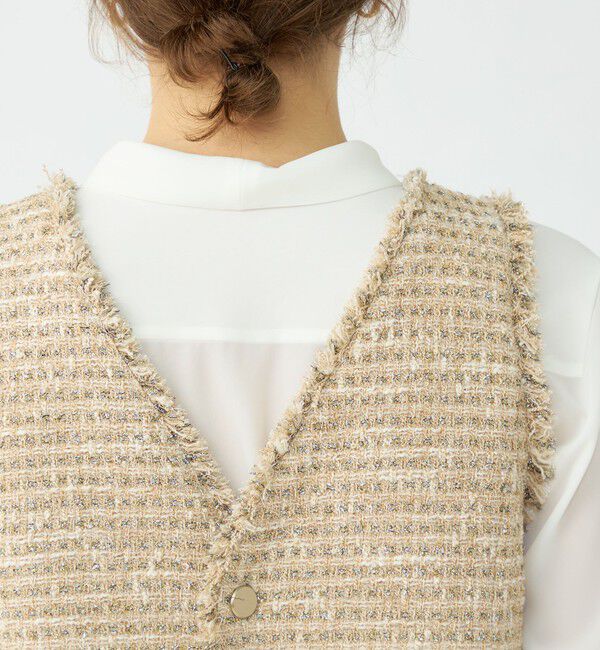 Ballsey「ぺぺローニツイード 2-wayフレアトップス」|ベスト・ジレ|