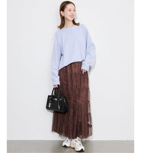 SLOBE IENA「レースティアードスカート」|スカート|