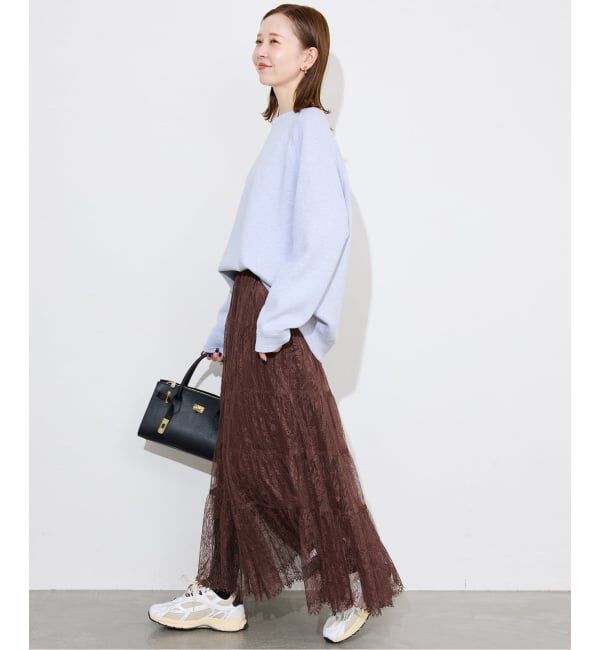 SLOBE IENA「レースティアードスカート」|スカート|