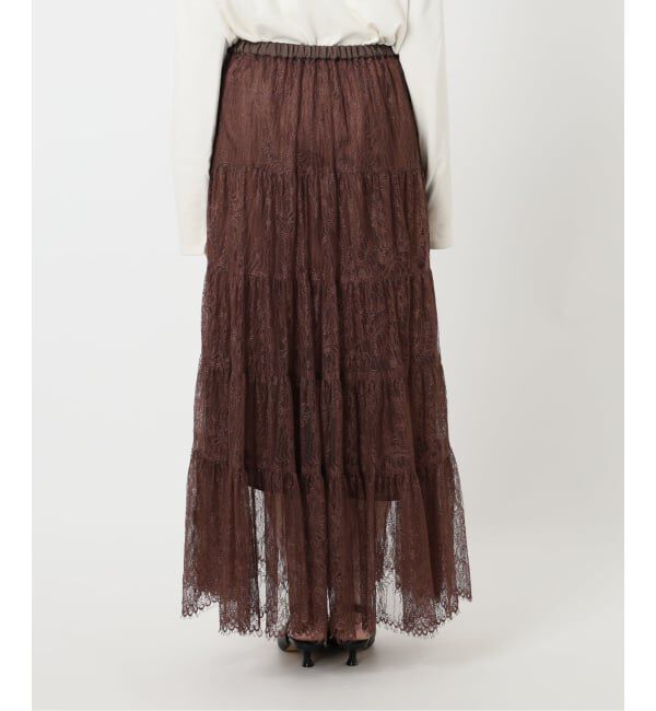 SLOBE IENA「レースティアードスカート」|スカート|