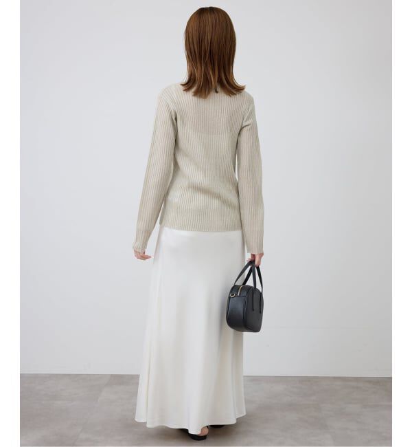 SLOBE IENA「《予約》ラメリブカーディガン」|カーディガン|