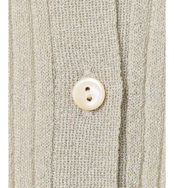 SLOBE IENA「《予約》ラメリブカーディガン」|カーディガン|