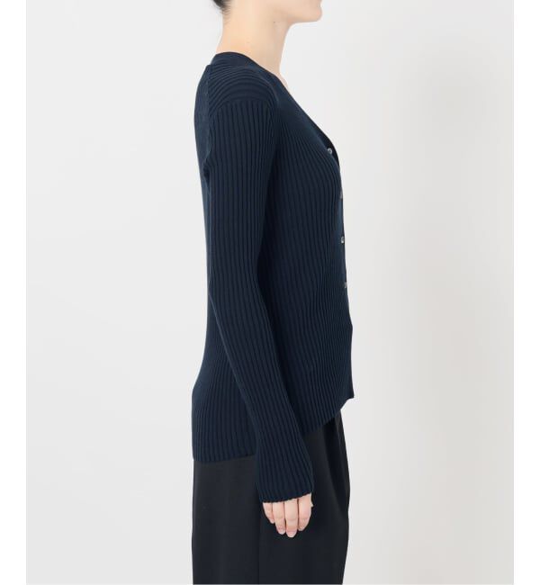 VERMEIL par iena「《予約》イタリア糸 RIB Vネックカーディガン」|カーディガン|