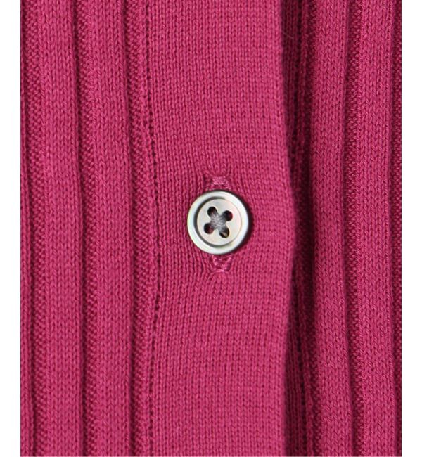 VERMEIL par iena「《予約》イタリア糸 RIB Vネックカーディガン」|カーディガン|