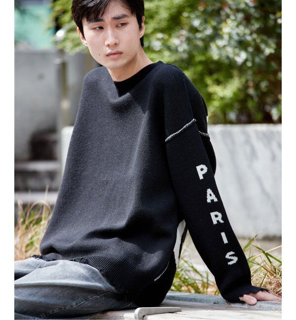 Paris Saint-Germain「【Paris Saint-Germain / パリ・サン＝ジェルマン】PSG JP CRASH KNIT」|ニット・セーター|