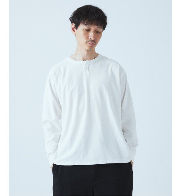 JOURNAL STANDARD「OE バック ピグメント ヘンリー ネック ロンT」|Tシャツ・カットソー|