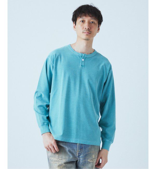 JOURNAL STANDARD「OE バック ピグメント ヘンリー ネック ロンT」|Tシャツ・カットソー|