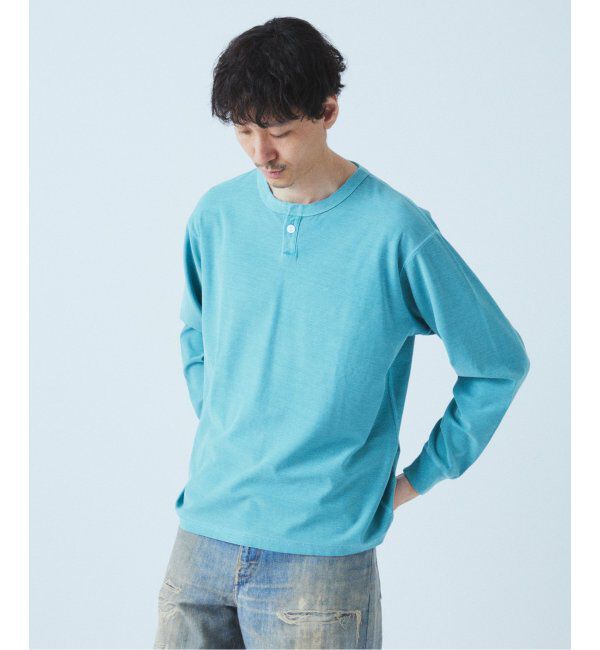 JOURNAL STANDARD「OE バック ピグメント ヘンリー ネック ロンT」|Tシャツ・カットソー|