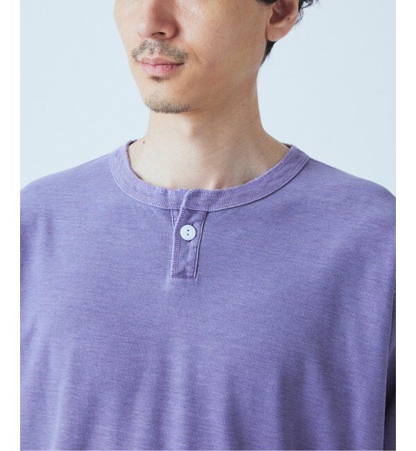 JOURNAL STANDARD「OE バック ピグメント ヘンリー ネック ロンT」|Tシャツ・カットソー|
