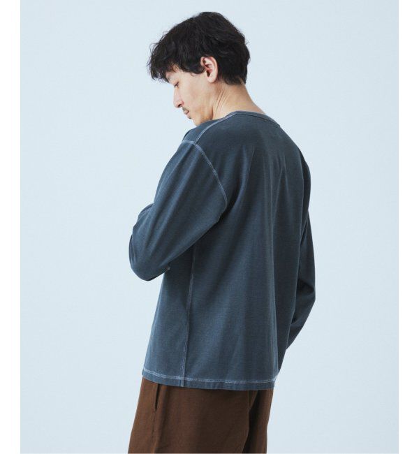 JOURNAL STANDARD「OE バック ピグメント ヘンリー ネック ロンT」|Tシャツ・カットソー|