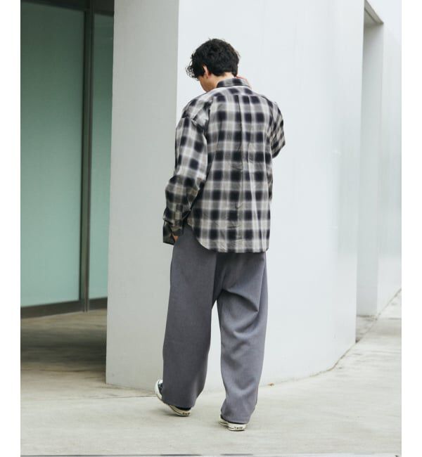 JOURNAL STANDARD「ダブル クロス オーバー パンツ」|スラックス|