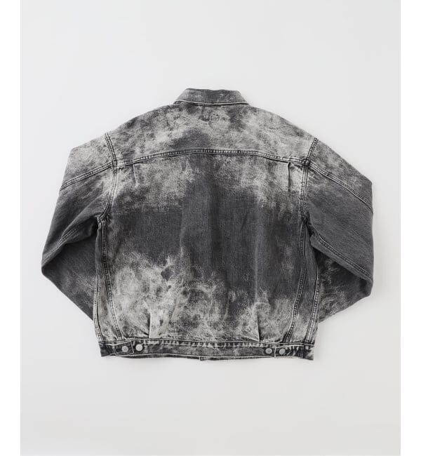 J.S.Homestead「J.S.Homestead / ブラック スプラッシュ エイジング デニム ジャケット」|デニムジャケット|