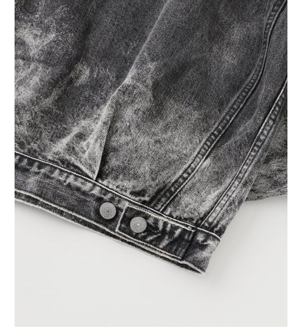 J.S.Homestead「J.S.Homestead / ブラック スプラッシュ エイジング デニム ジャケット」|デニムジャケット|