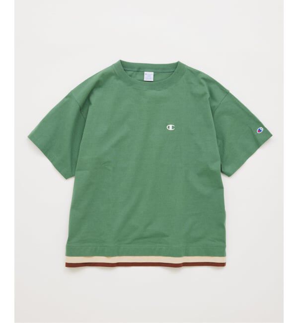 JOURNAL STANDARD「《予約》CHAMPION / チャンピオン for JOURNAL STANDARD 3 レイヤード 半袖 Tシャツ」|Tシャツ・カットソー|カーキ