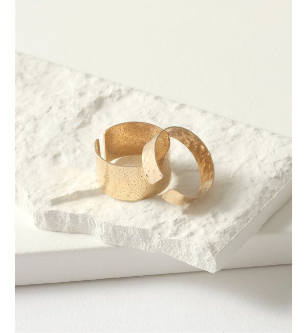 Lilas by Spick&Span「10mmテクスチャースリットリング K10」|リング|