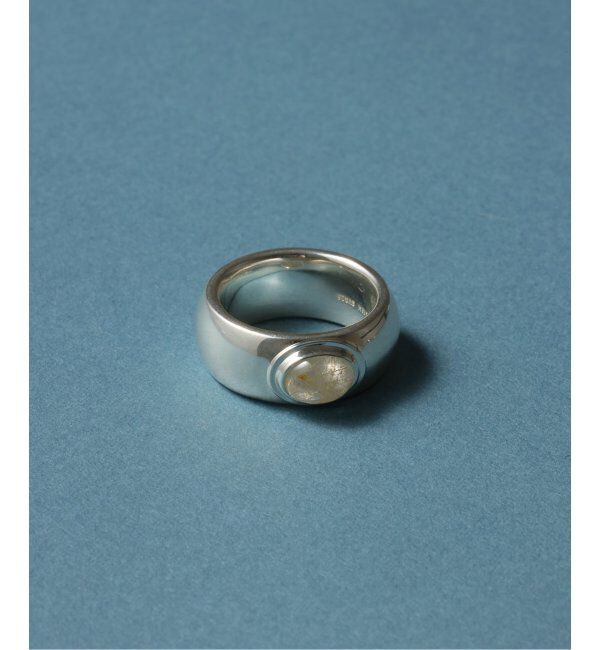 Spick and Span「【SAMH by LILAS】オーバルルチルクォーツワイドリング SV」|リング|