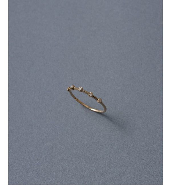 Lilas by Spick&Span「5ピースダイヤステーションリング K10」|リング|