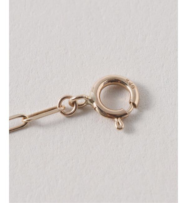 Lilas by Spick&Span「1粒ダイヤクリップチェーンネックレス K10」|ネックレス|