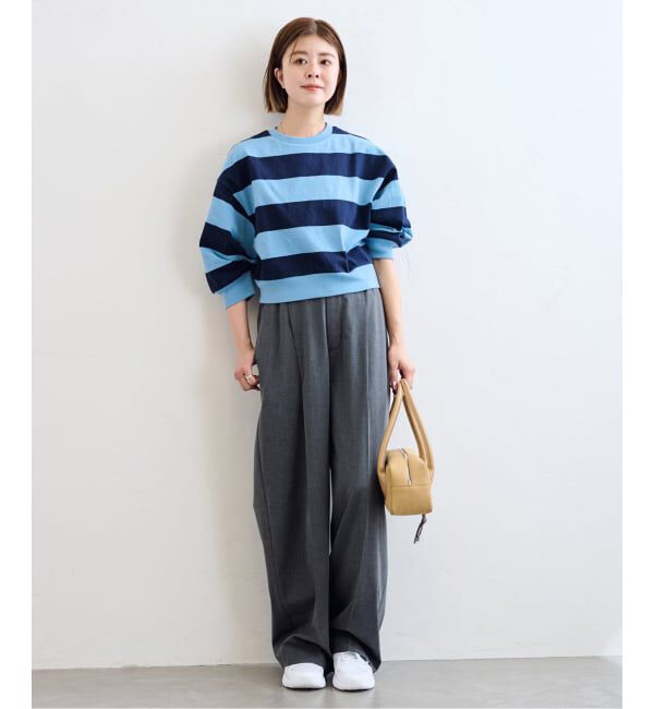 U by SPICK&SPAN「《追加2》2WAYトロタックイージーワイド」|スラックス|