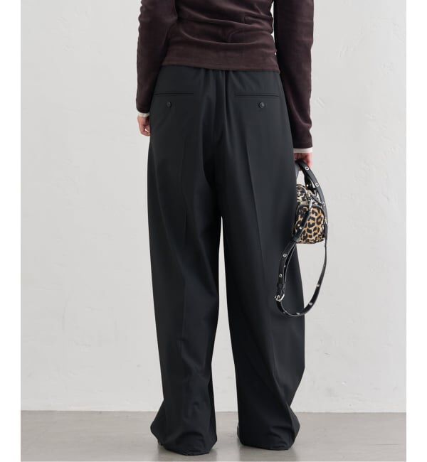 U by SPICK&SPAN「《追加2》2WAYトロタックイージーワイド」|スラックス|