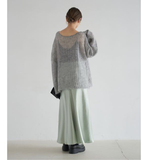 NOBLE「モヘヤウールシアープルオーバー」|ニット・セーター|